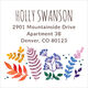 Watercolor Botanical Square Address Labels Image 2 of 2
